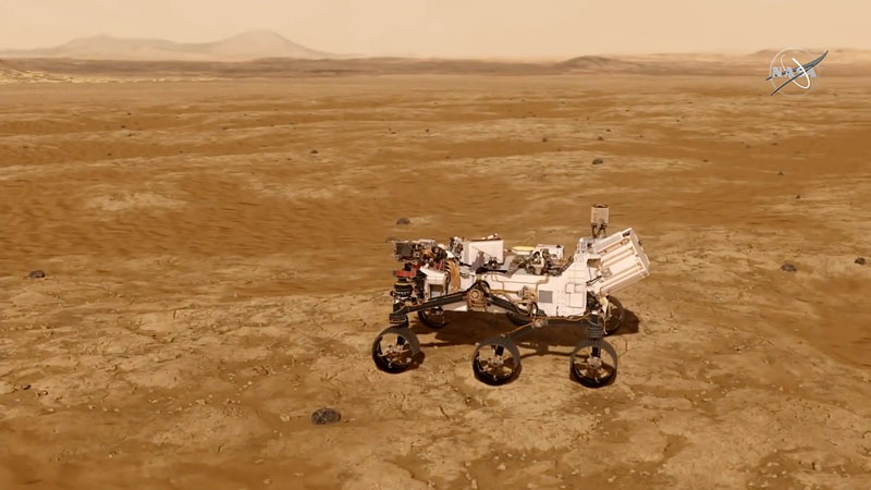 NASA Perseverance Rover on Mars